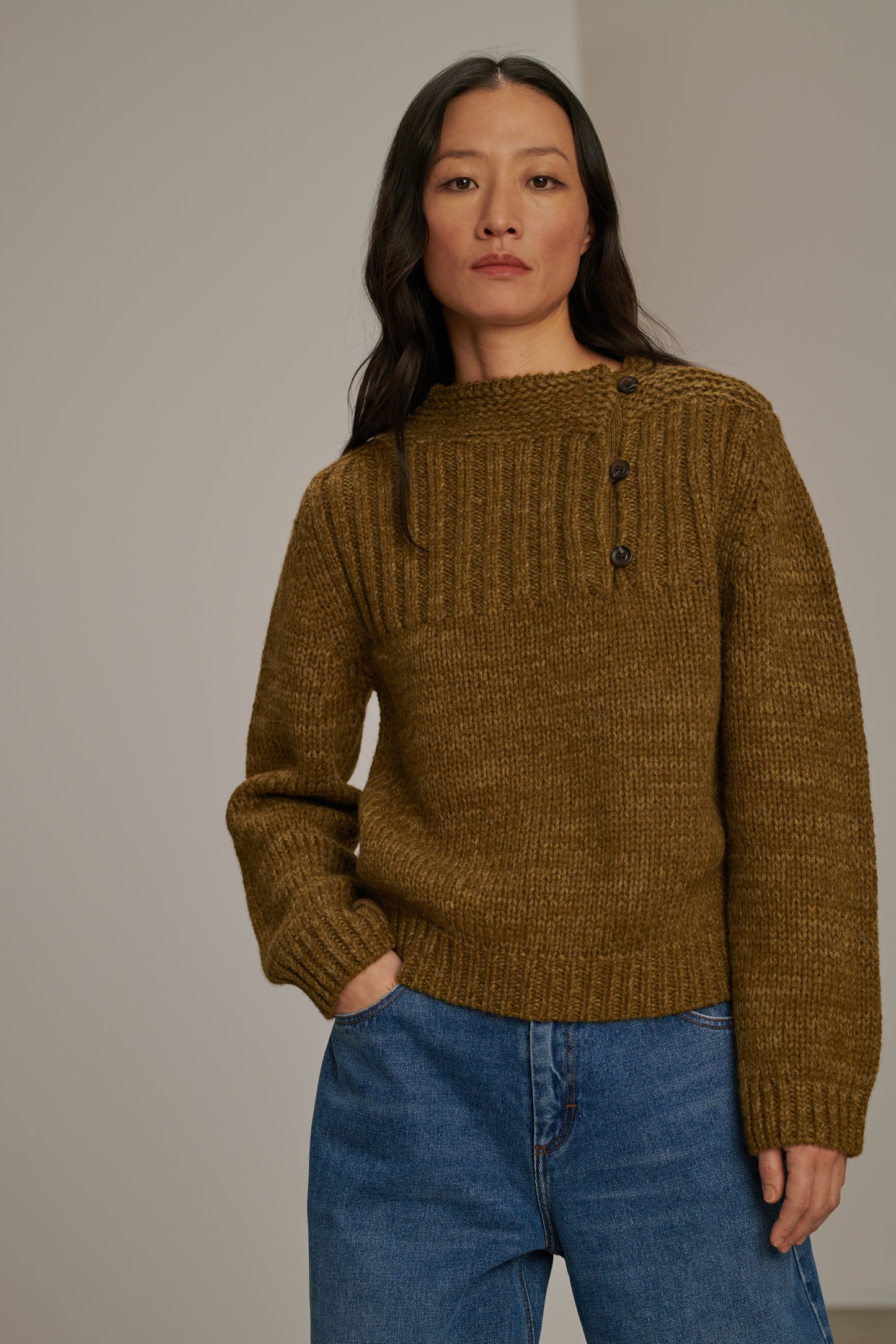 Pull Biscarosse - Bronze - Laine - Femme