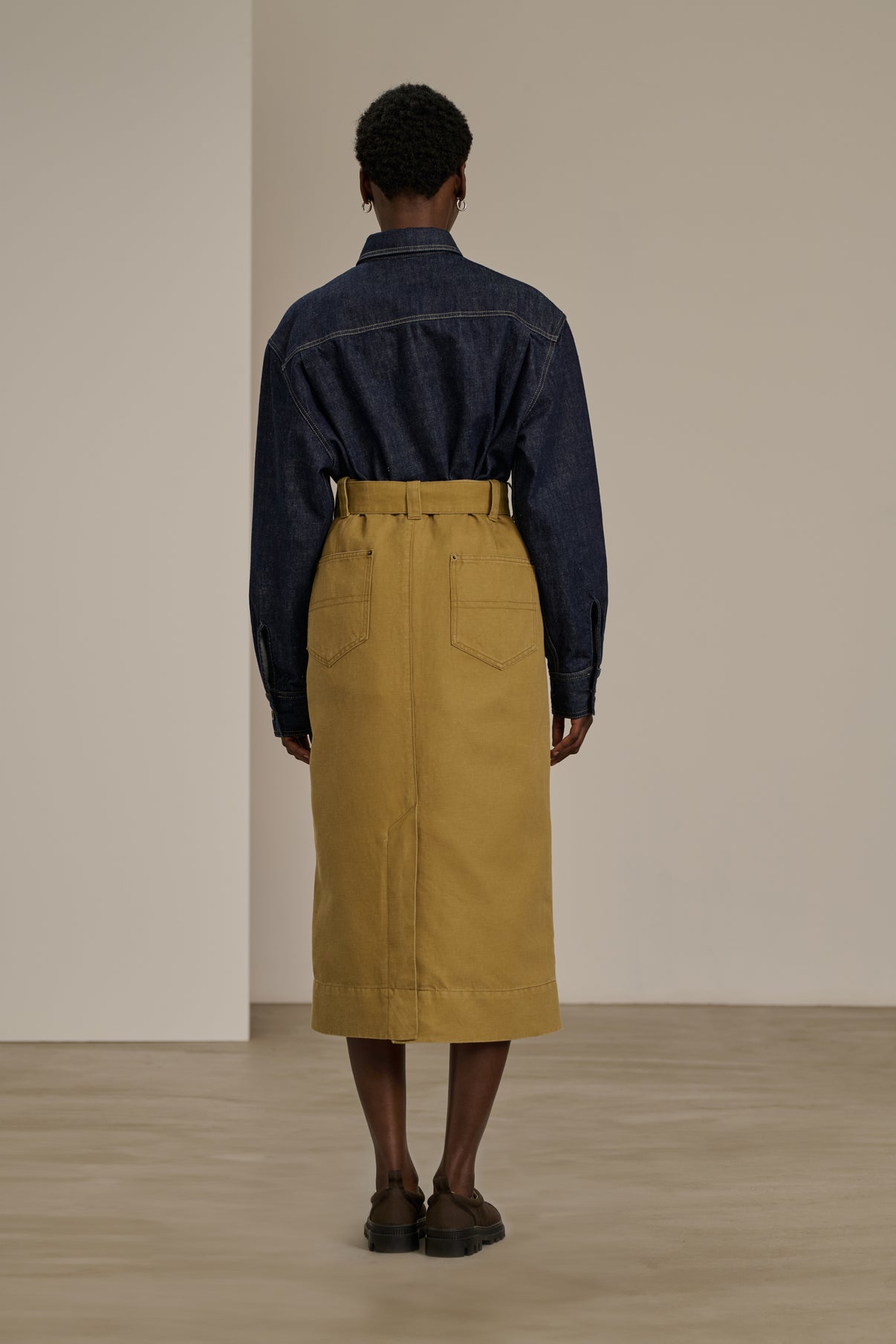 Jupe Clara - Beige - Coton - Femme vue 3