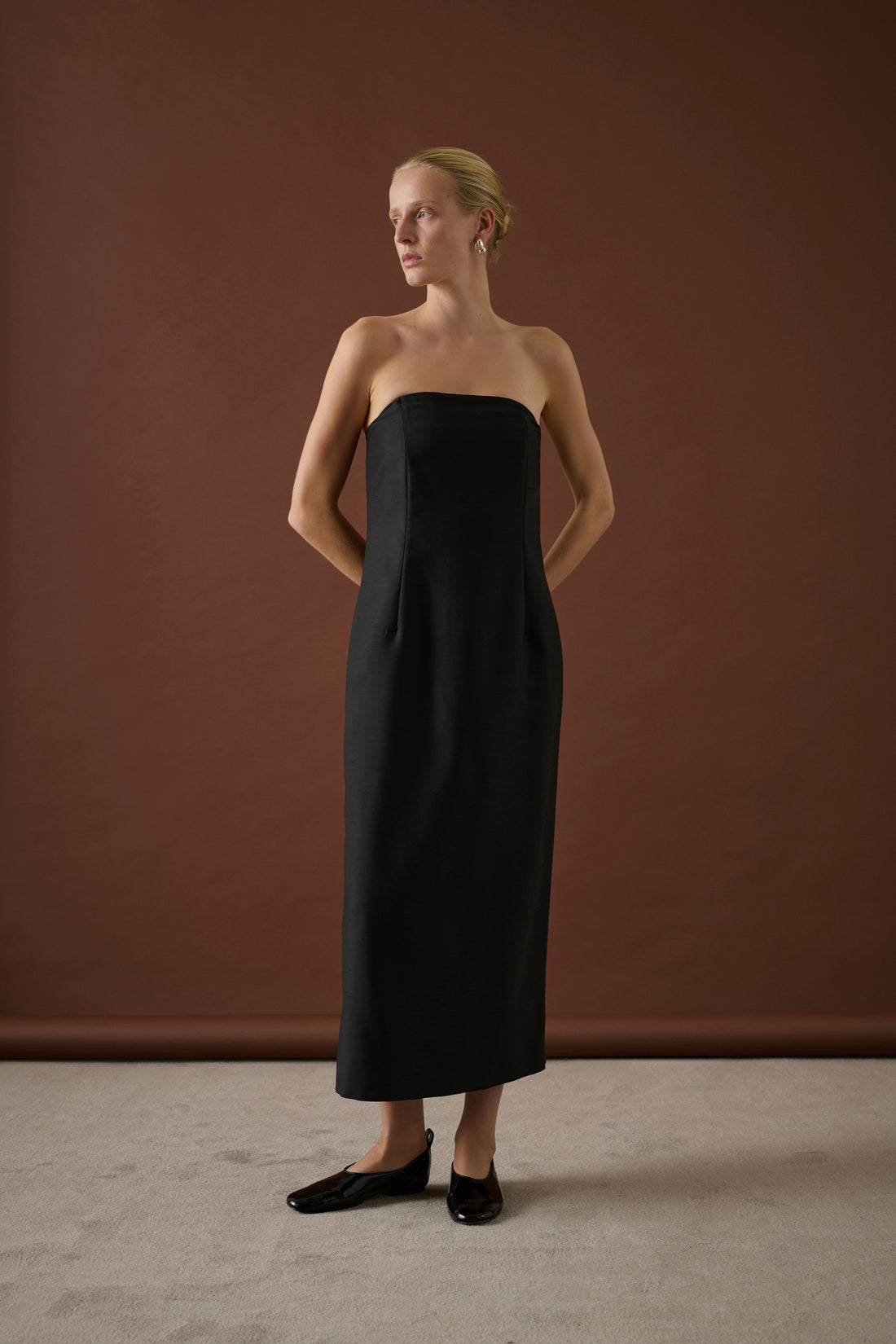 Robe Nora - Noir - Laine - Femme