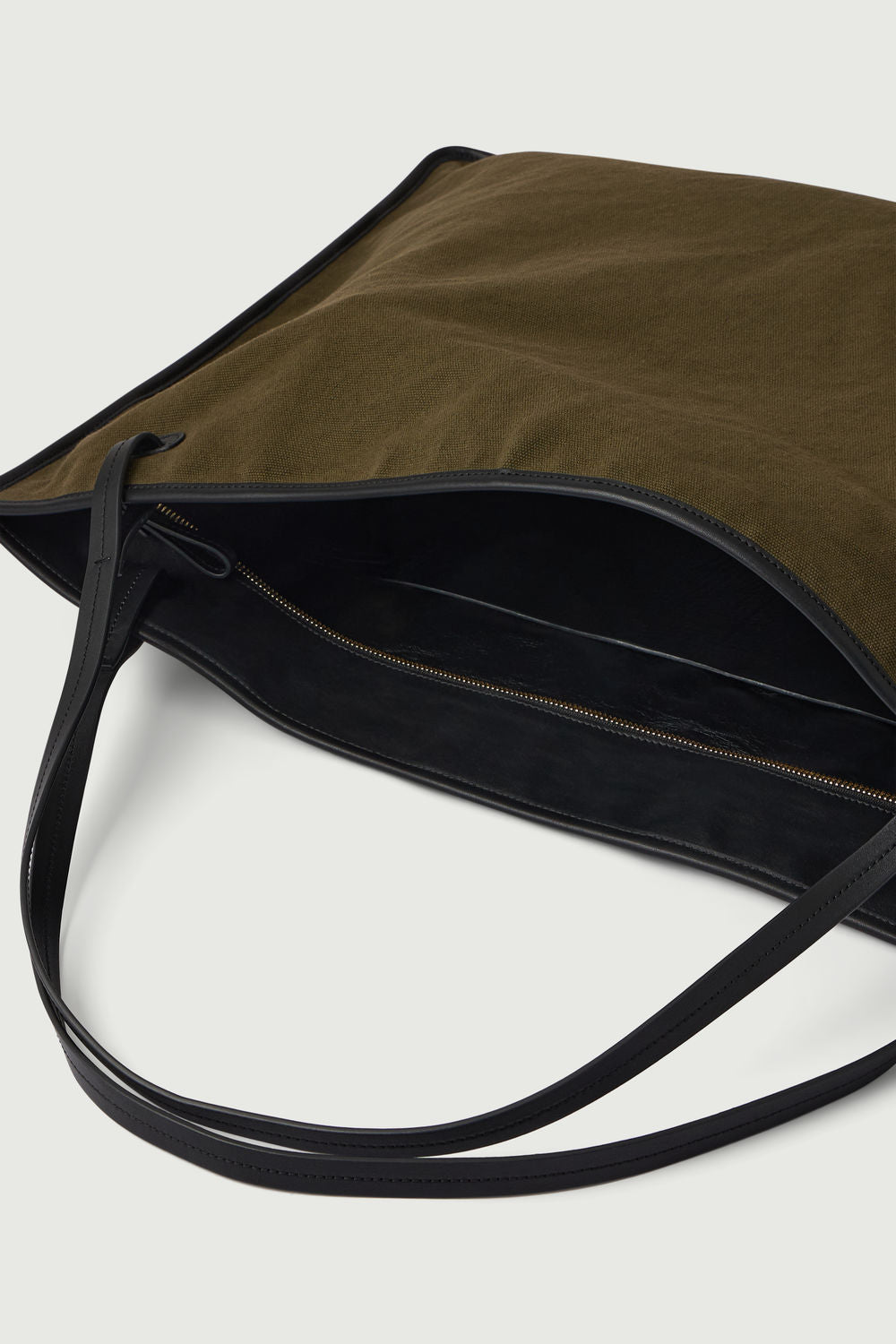 Cabas Darla - Kaki/Noir - Coton - Femme vue 5